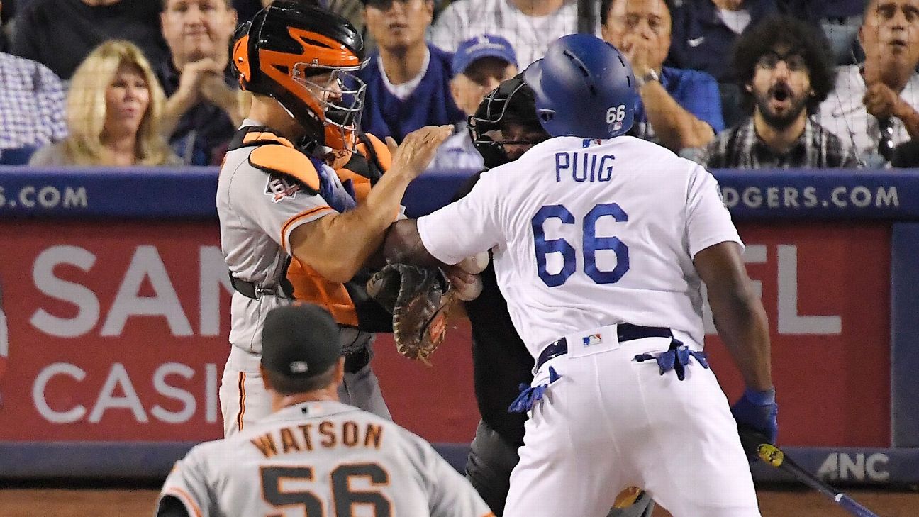 Los Angeles Dodgers' Yasiel Puig appealing 2-game suspension - ESPN