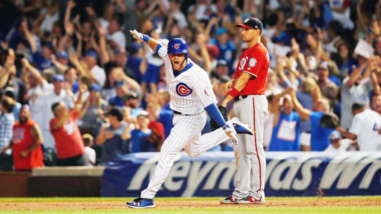 David Bote hit the first MLB walk-off grand slam while down 3-0 since 1936