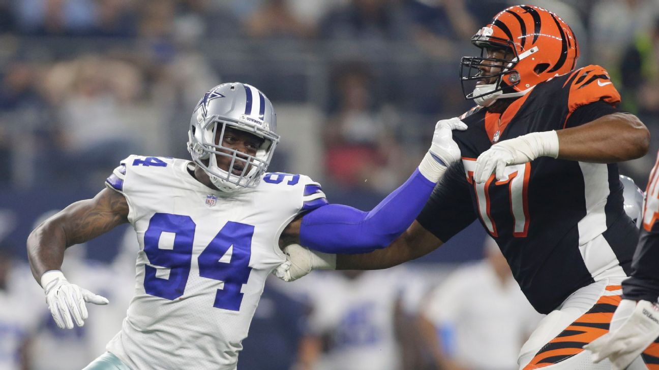 Cowboys DE Randy Gregory not with team for preseason game vs. Cardinals