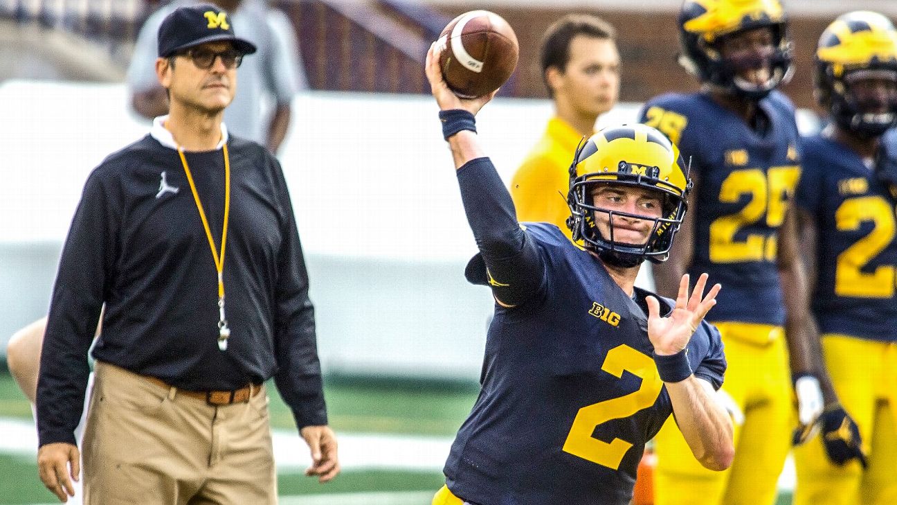 Jim Harbaugh Wearing An Andrew Luck Jersey?