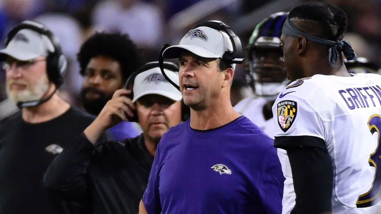 Ravens coach John Harbaugh on hot seat in Baltimore