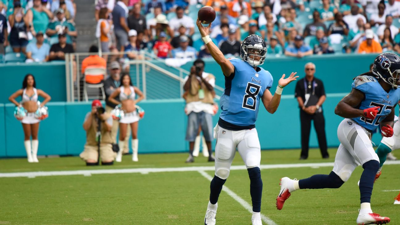 Did Marcus Mariota get injured on a dirty hit against the Dolphins?