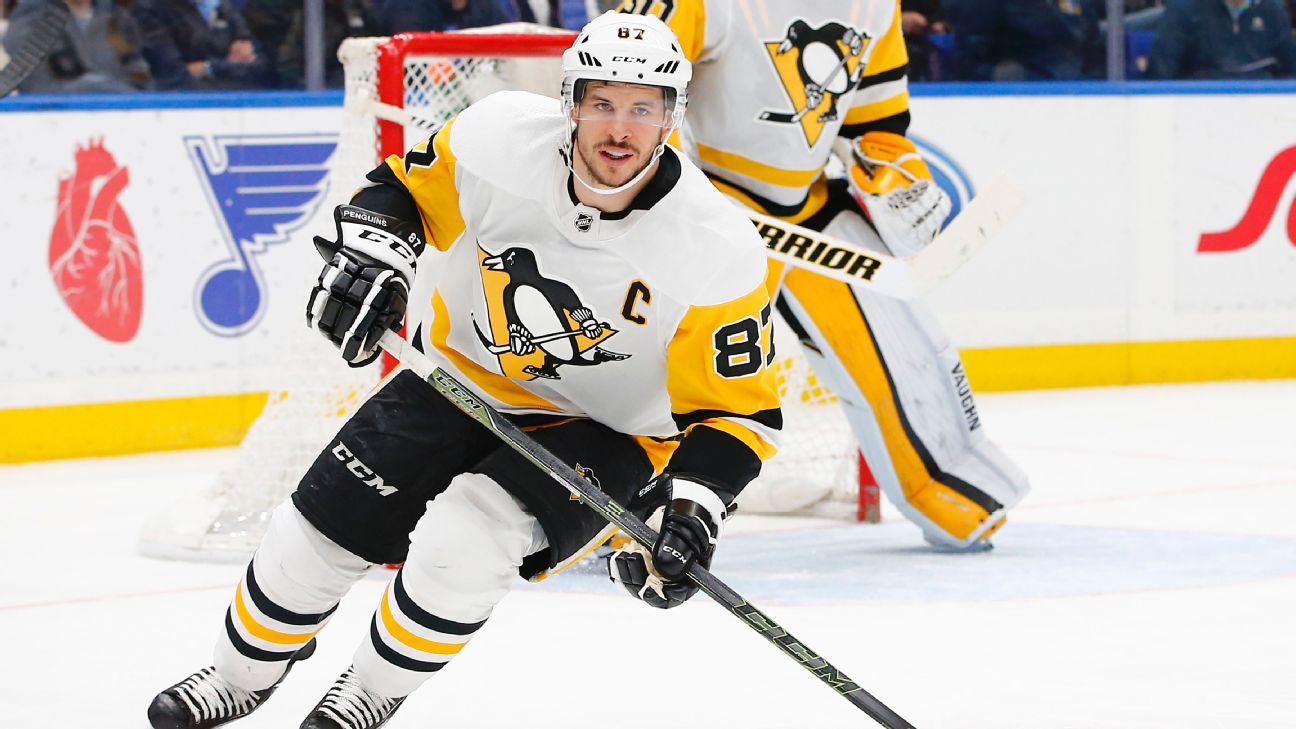 Penguins star Sidney Crosby out with injury