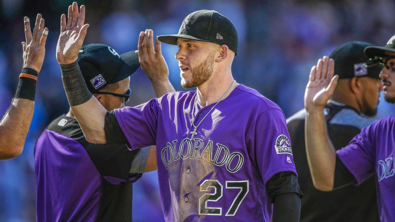 Trevor Story  Rockies baseball, Colorado rockies, Rocky