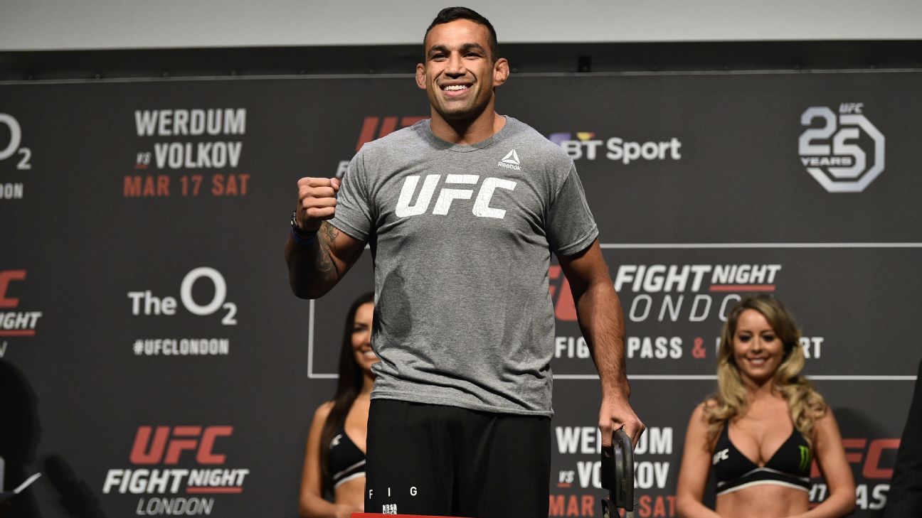 Fabricio Werdum recibió suspension de 2 años por sustancias prohibidas -  ESPN