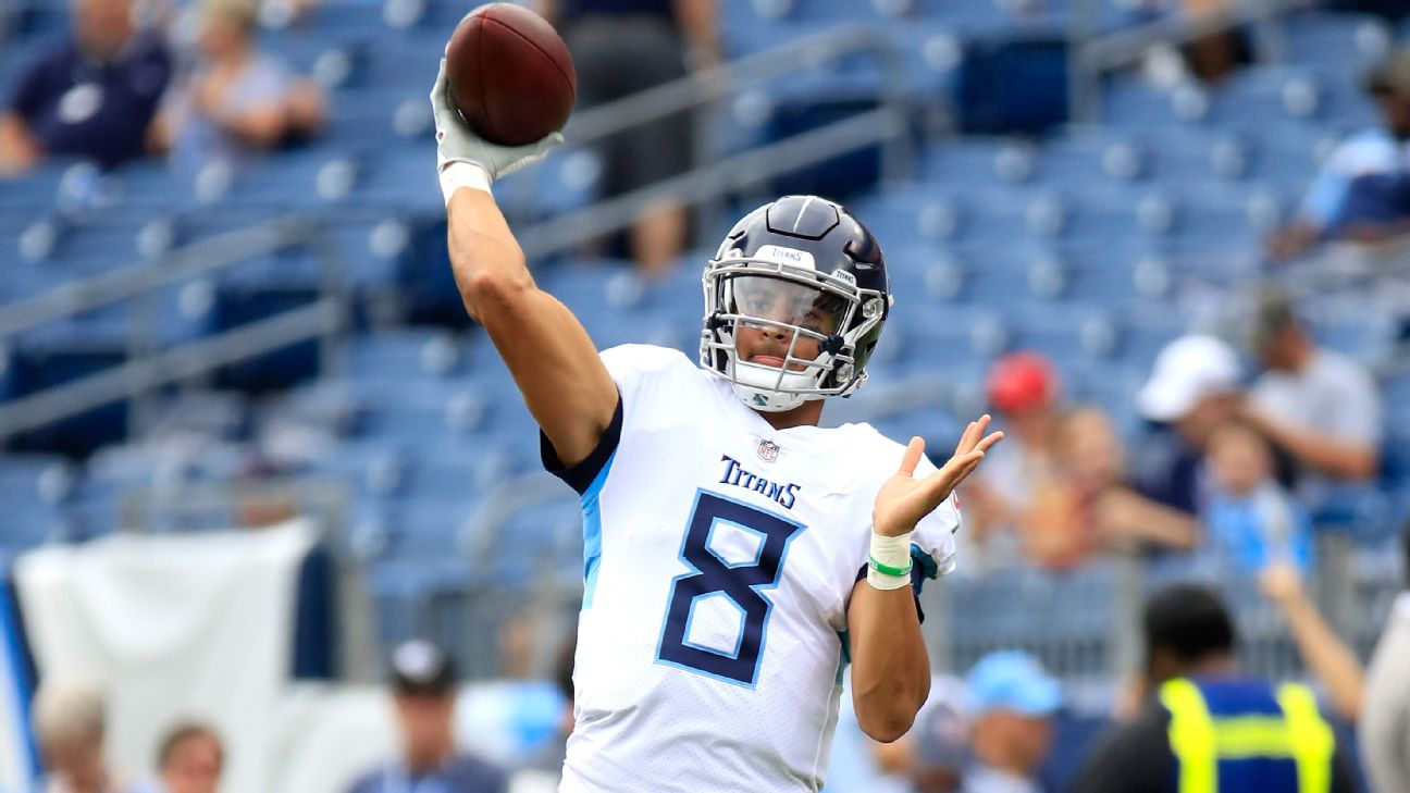 Marcus Mariota, Blaine Gabbert both likely to see action vs. Texans - ABC13  Houston