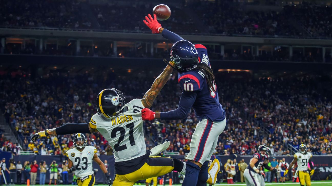 DeAndre Hopkins makes 'touchdown catch of the year' against Pittsburgh