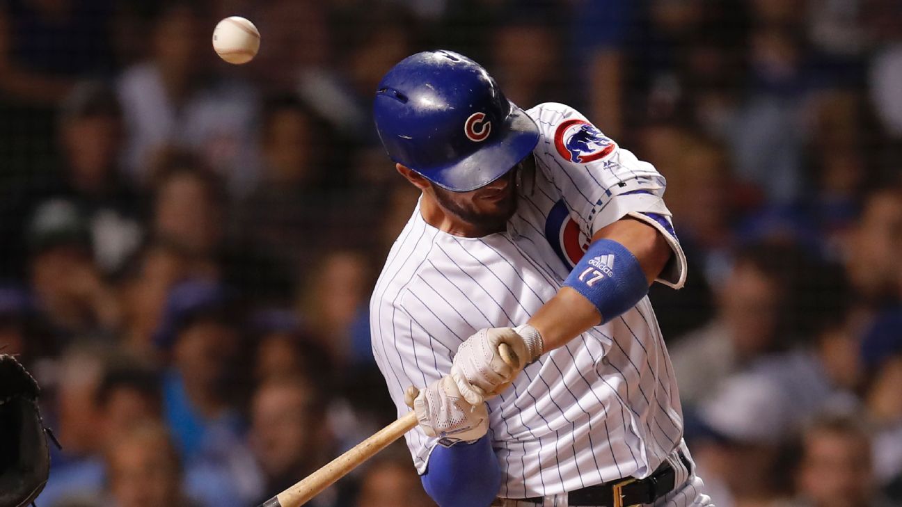 Cubs' Kris Bryant exits game after hit by pitch vs. Cleveland with left  wrist contusion 