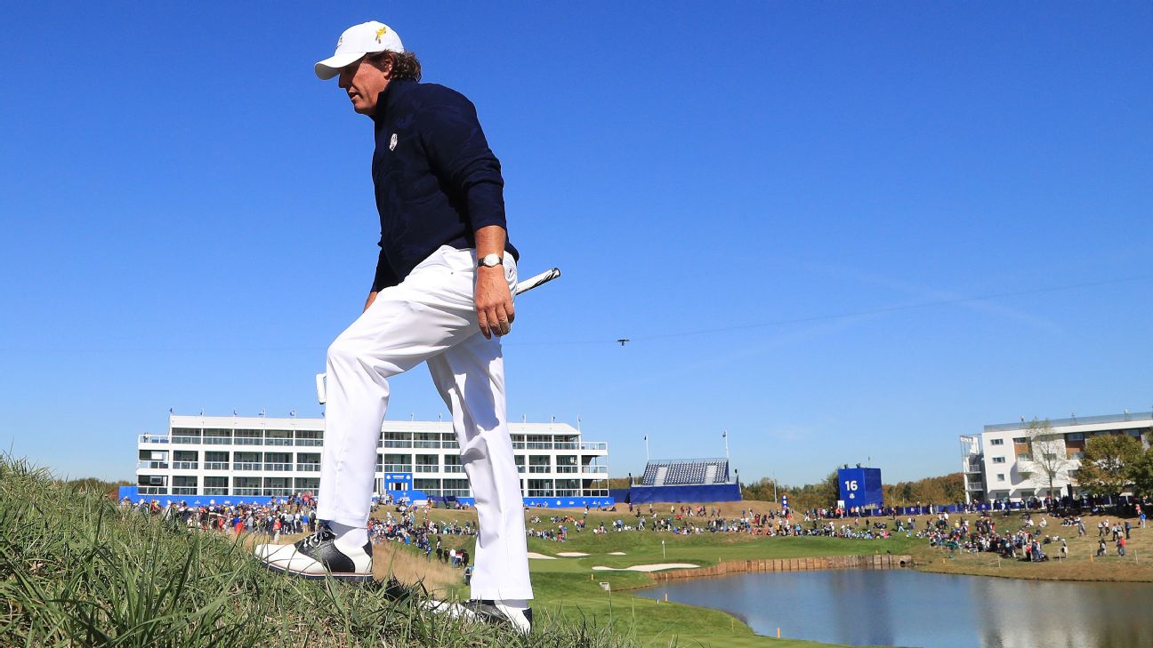 Phil Mickelson voiced his displeasure about the course setup at the Ryder Cup, especially the rough, which he called "almost unplayable" and "a waste of my ...