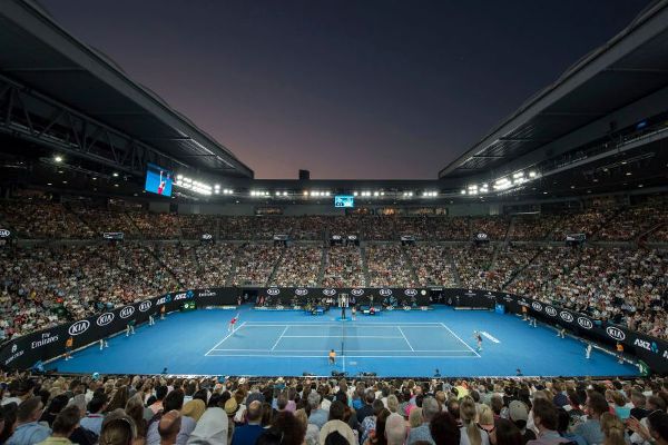 Global Series rink in Melbourne has Australian Open touches