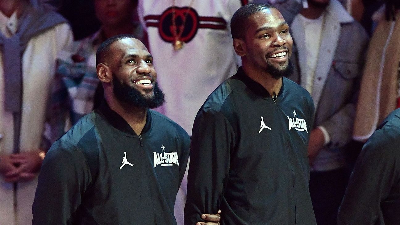 Kevin Durant: 'Pretty cool' seeing LeBron on cusp of history - ESPN