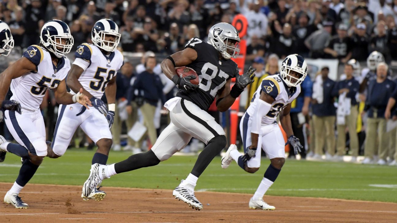 January 27, 2019: AFC tight end Jared Cook (87), of the Oakland