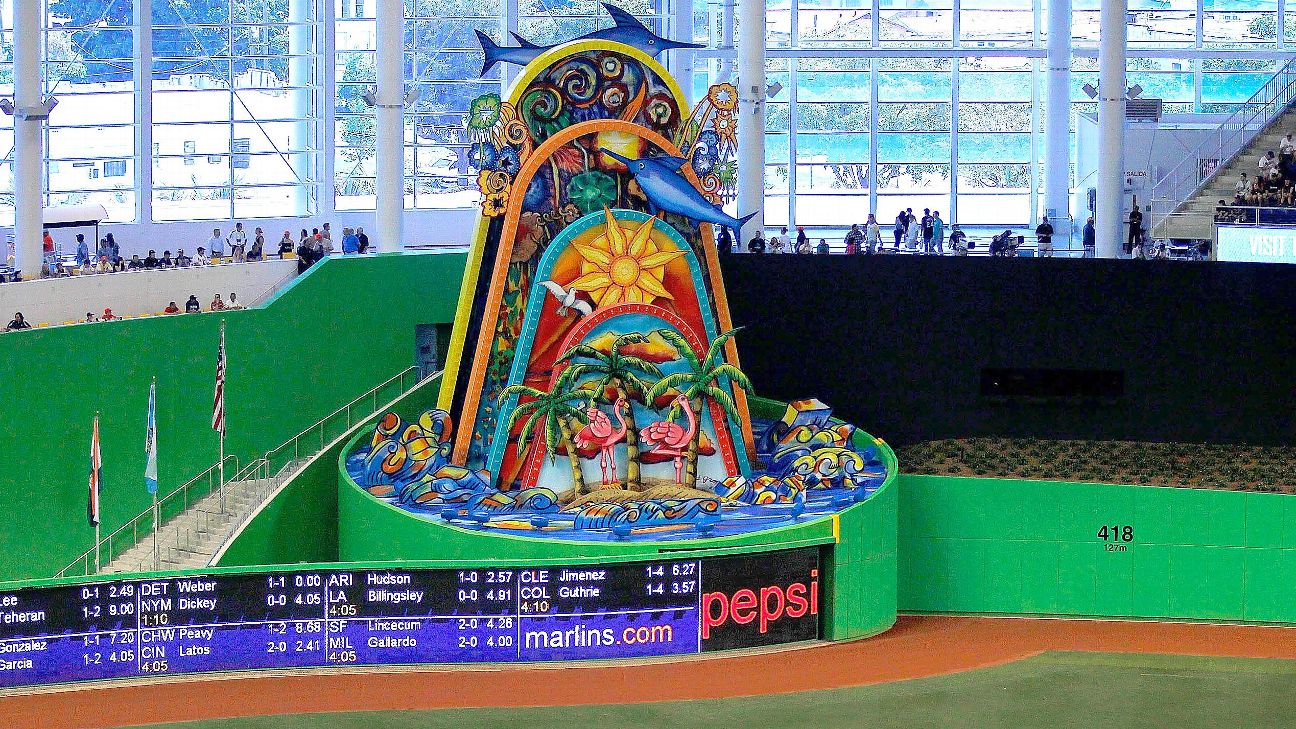 Board approves Miami Marlins plan to move home run sculpture outside  Marlins Park - ESPN