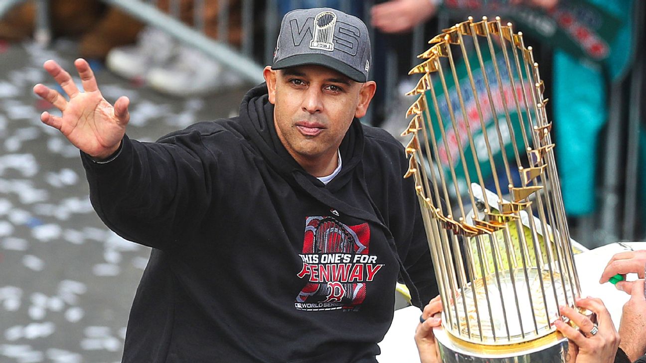 Boston Red Sox World Series trophy repaired after parade damage - ESPN