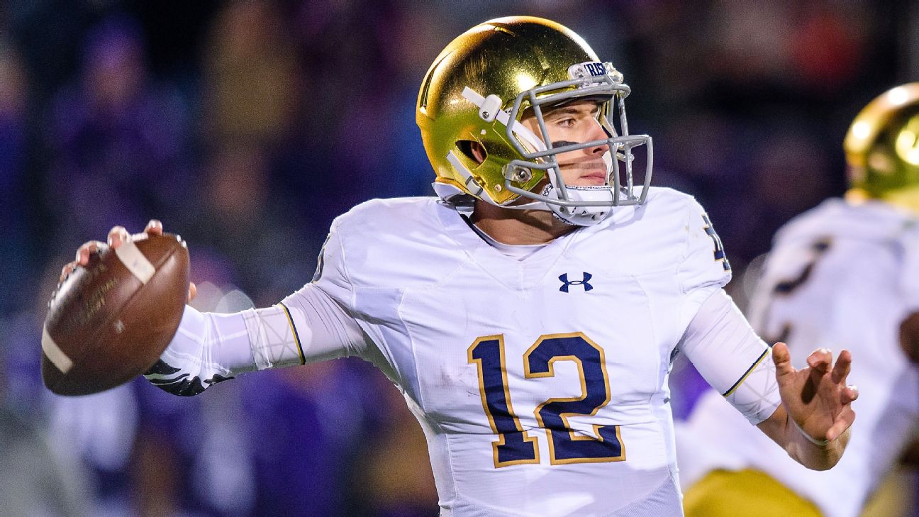 Saints draft Notre Dame quarterback Ian Book in 4th round