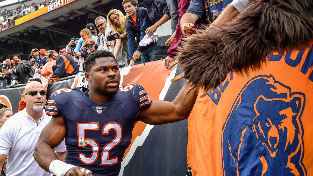 Yesterday's Fits Khalil Mack Chicago Bears Jersey