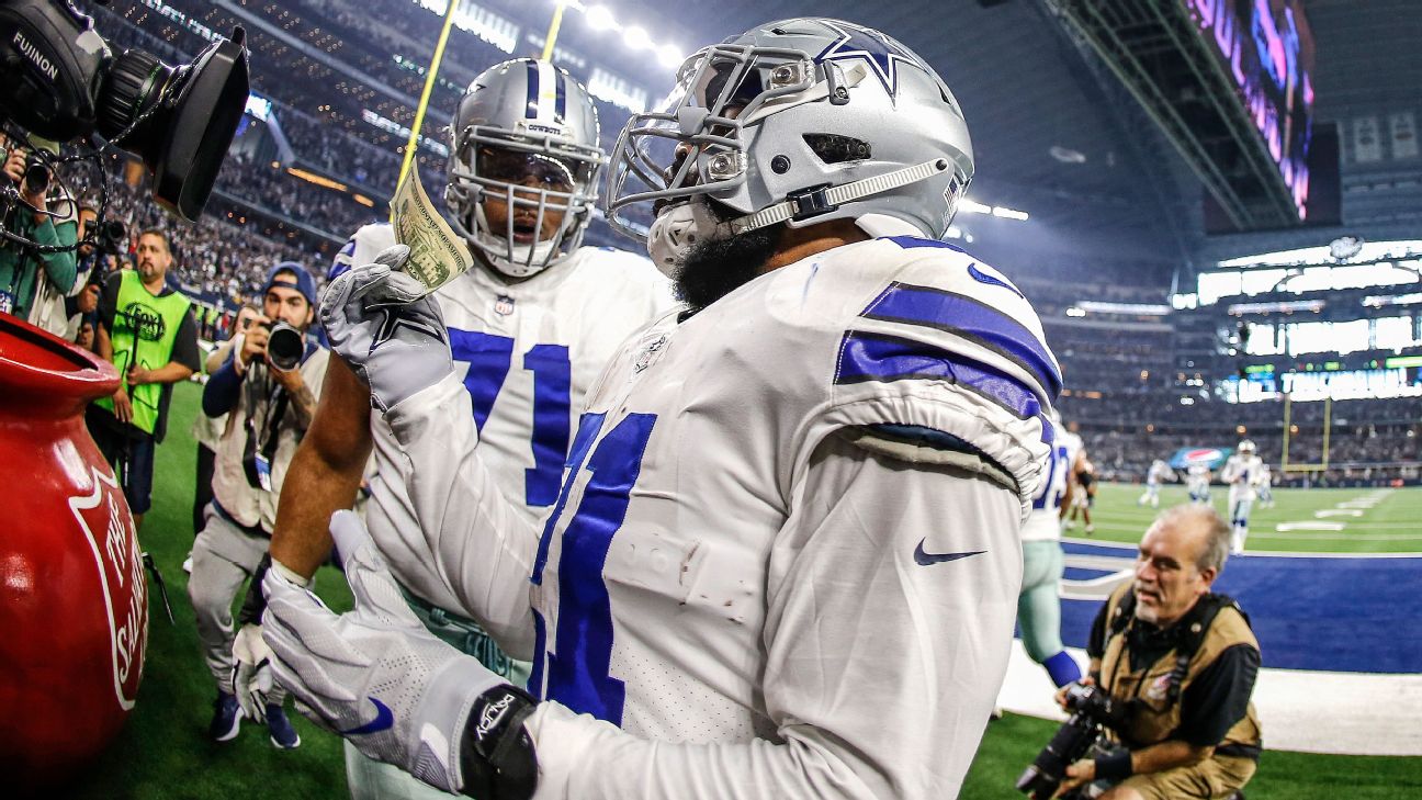 Cowboys' Ezekiel Elliott, Dak Prescot fined for Salvation Army