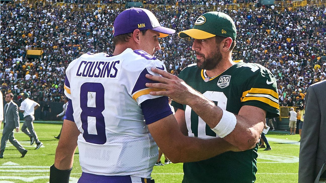 NFC North: Minnesota Vikings, Green Bay Packers tie, 29-29