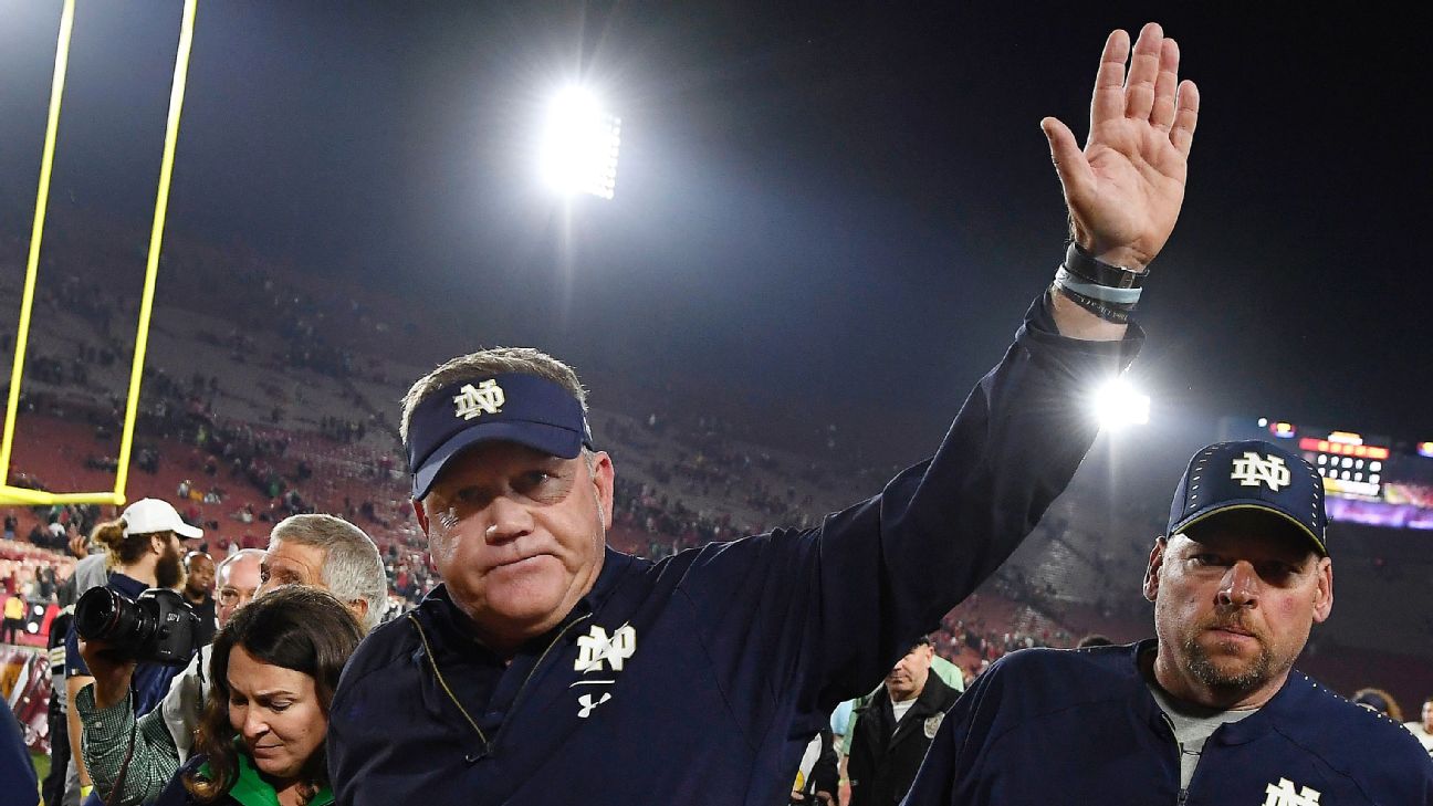 Irish's Brian Kelly Is Third To Win AP Coach Of The Year Award Twice ...