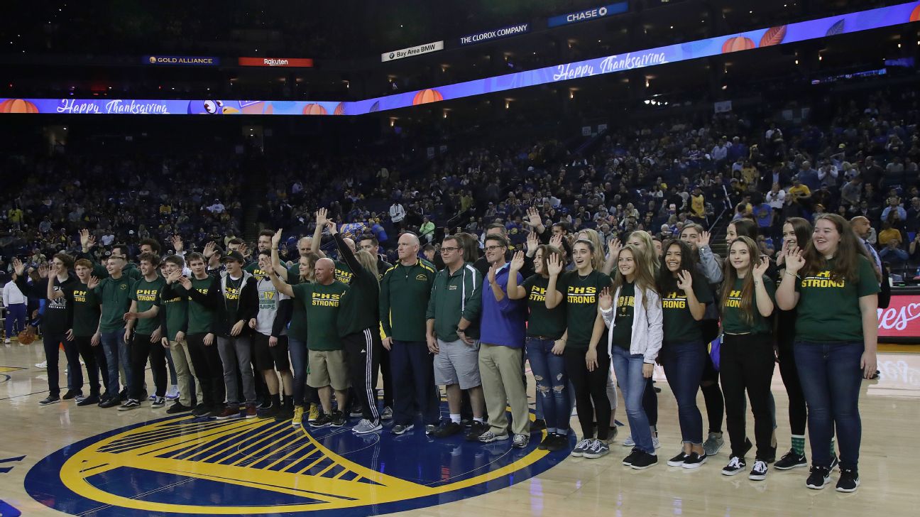 49ers bring fire-struck Paradise High School team to game