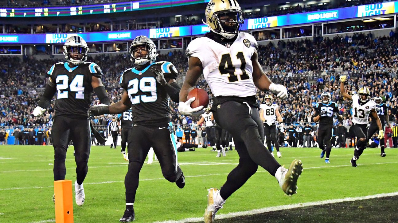 New Orleans Saints' Alvin Kamara ruled out for second straight game 