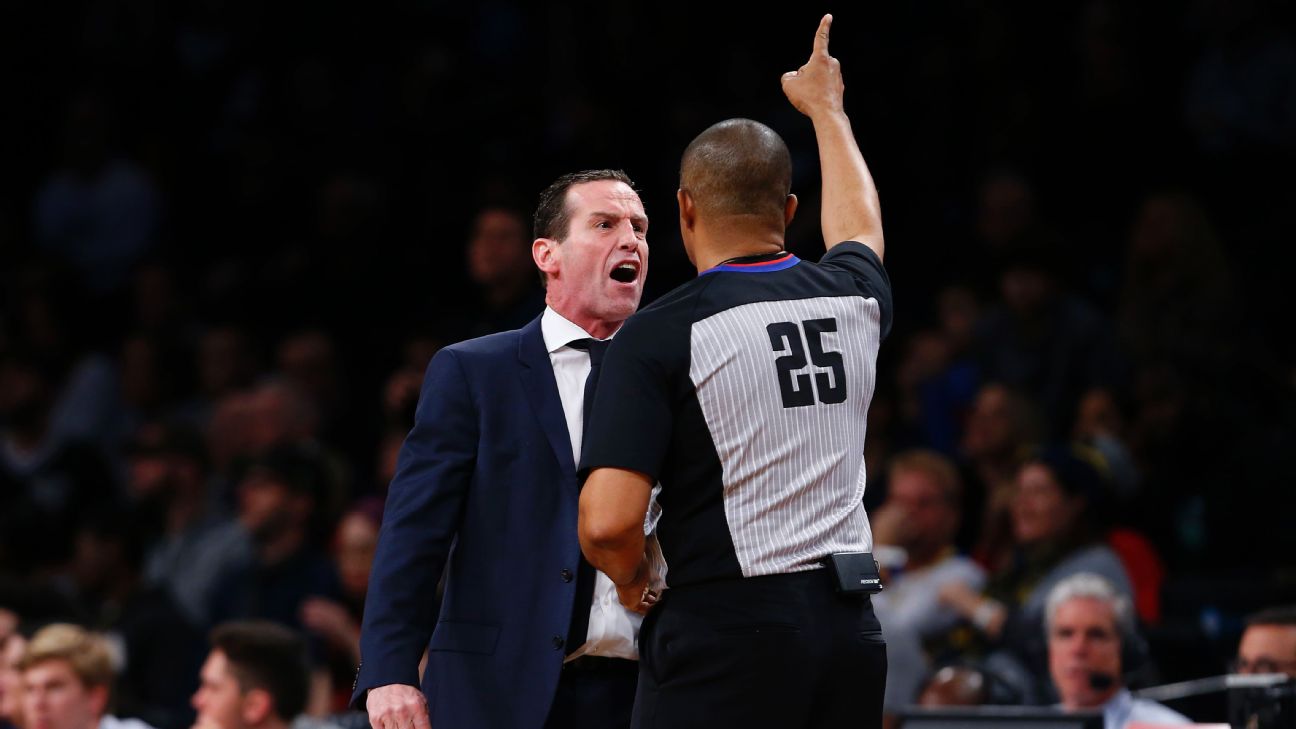 Brooklyn Nets coach Kenny Atkinson fined 25,000 after ejection ABC7