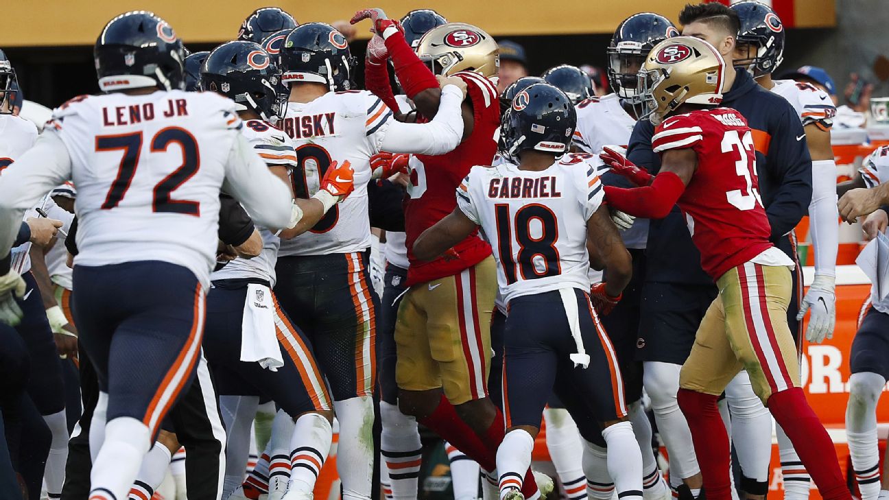 49ers vs. Bears fight: Richard Sherman, 2 others ejected