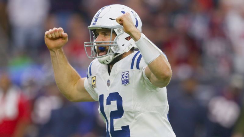 Andrew Luck Leads the Colts to a Wild-Card Win Over the Texans - The New  York Times