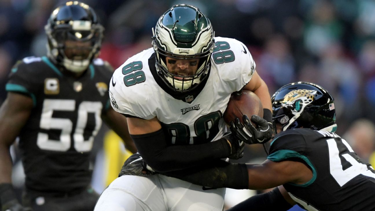 Philadelphia Eagles TE Dallas Goedert Placed on Reserve/COVID-19