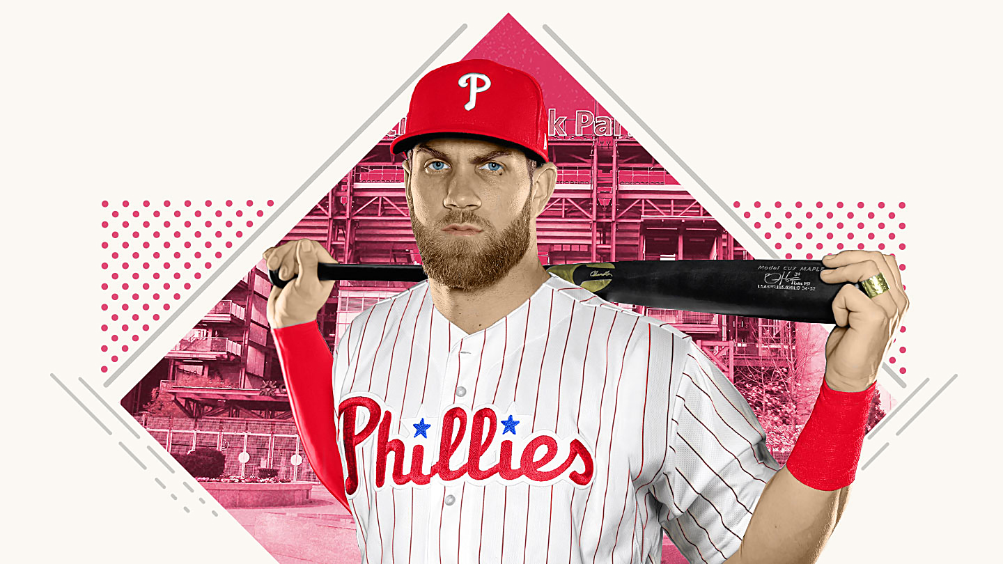 harper in phillies uniform