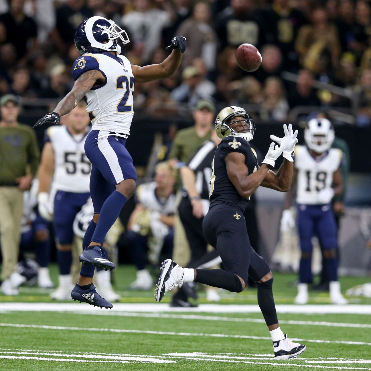 Sean McVay loves the way Marcus Peters, Aqib Talib have played so far