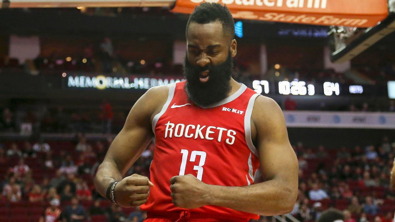 He's on fire: Harden's streak by the numbers