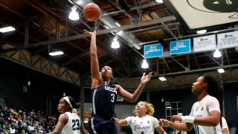 UConn's Walker outscores Tulane in 75-33 rout