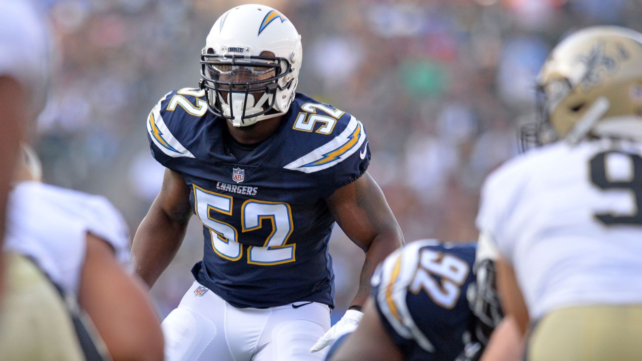 Los Angeles Chargers Russell Okung White City Edition Jersey in