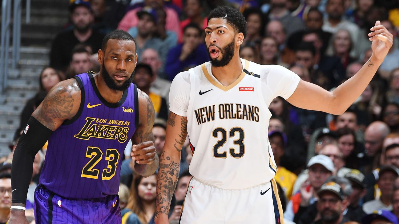 Lakers' LeBron James gives away No. 23 jersey to Anthony Davis