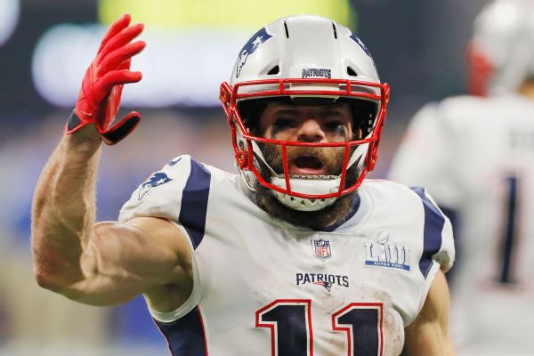 Source: Patriots, Edelman reach 2-year extension - ESPN
