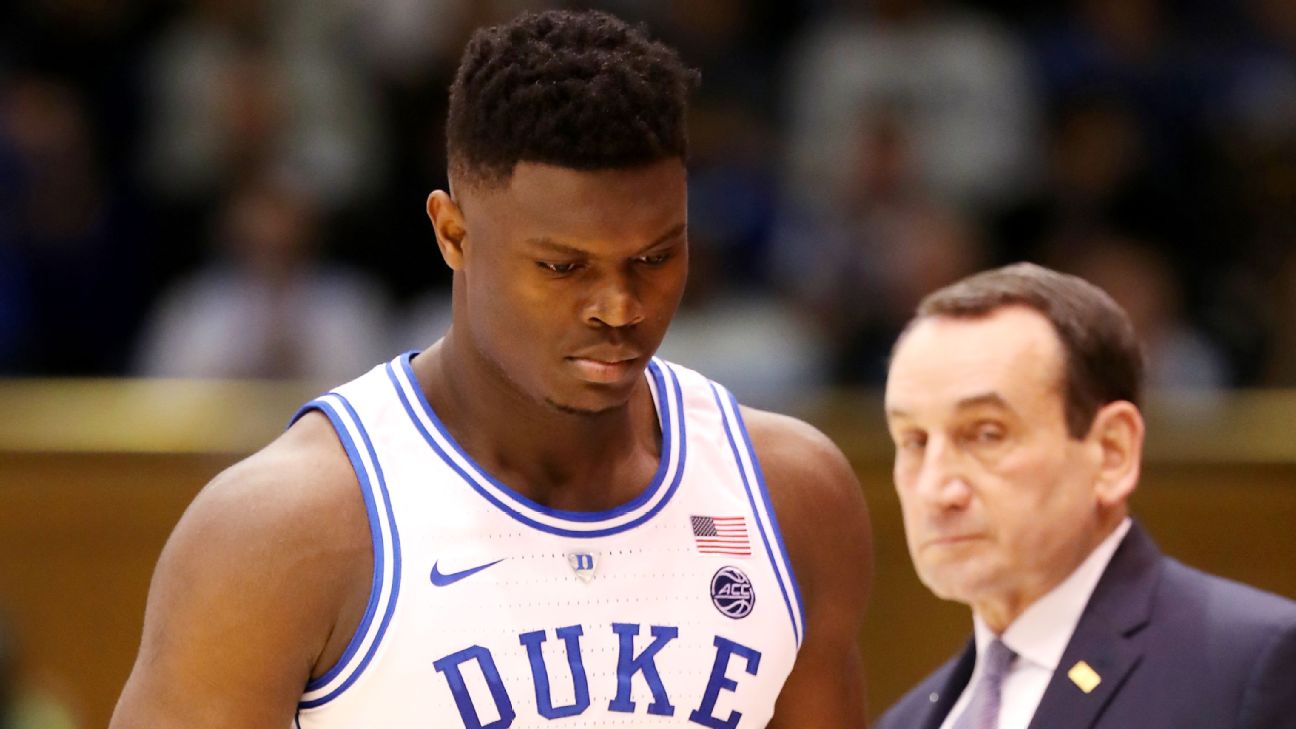 Coach K Zion better but can't rush star back ABC11 RaleighDurham