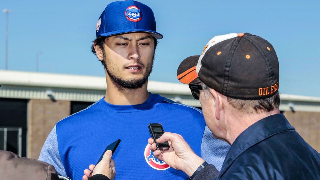 Free agent Yu Darvish met with the Cubs without an interpreter