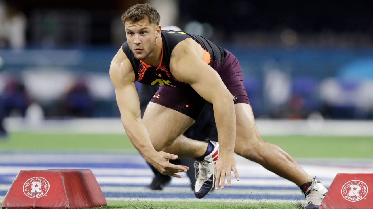 See how top DL prospects fared in 40-yard dash at NFL combine