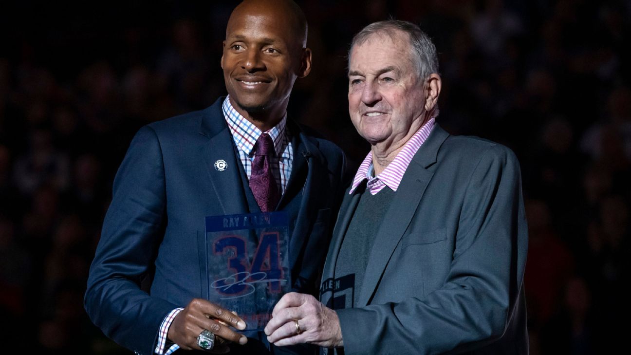 Video: Watch Ray Allen's No. 34 Jersey Be Retired by UConn, News, Scores,  Highlights, Stats, and Rumors
