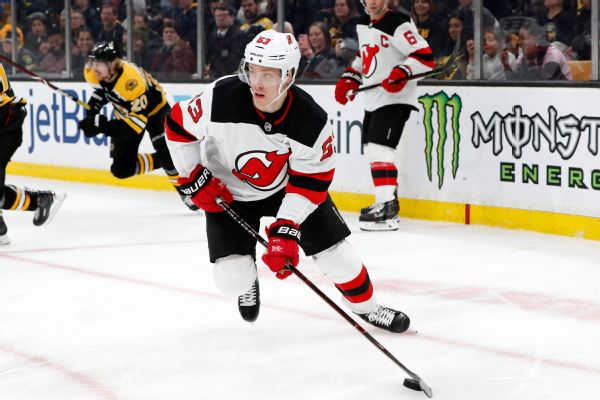 Devils' Bratt to make $5.45 million in 2022-23