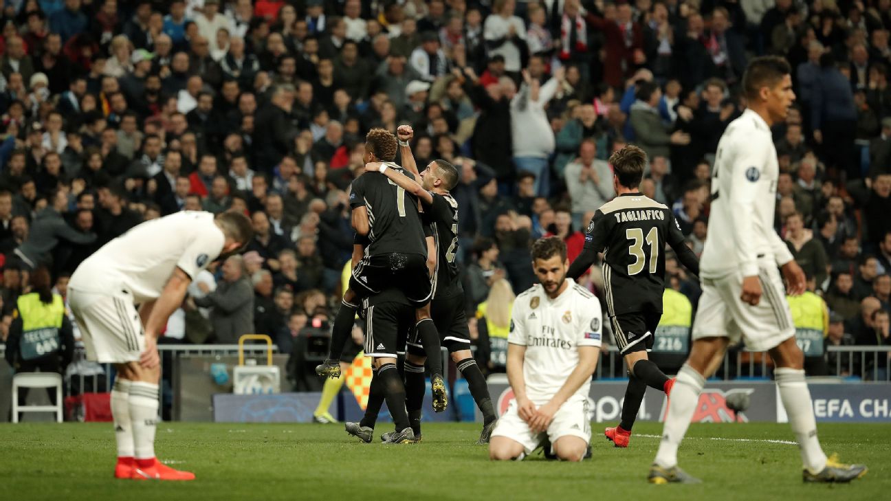 Real Madrid shocked by Ajax
