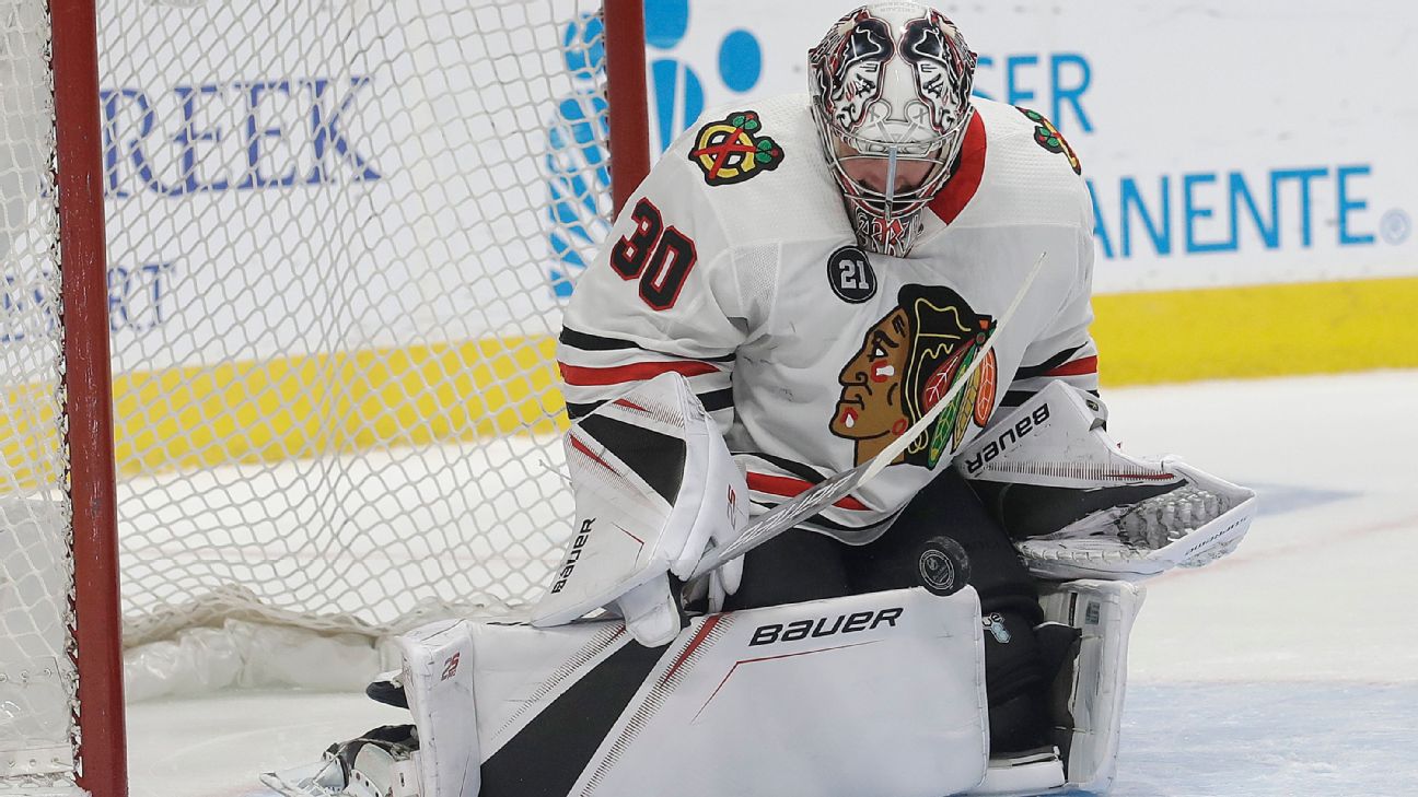 Blackhawks goalie Ward (knee) out 710 days ABC7 Chicago