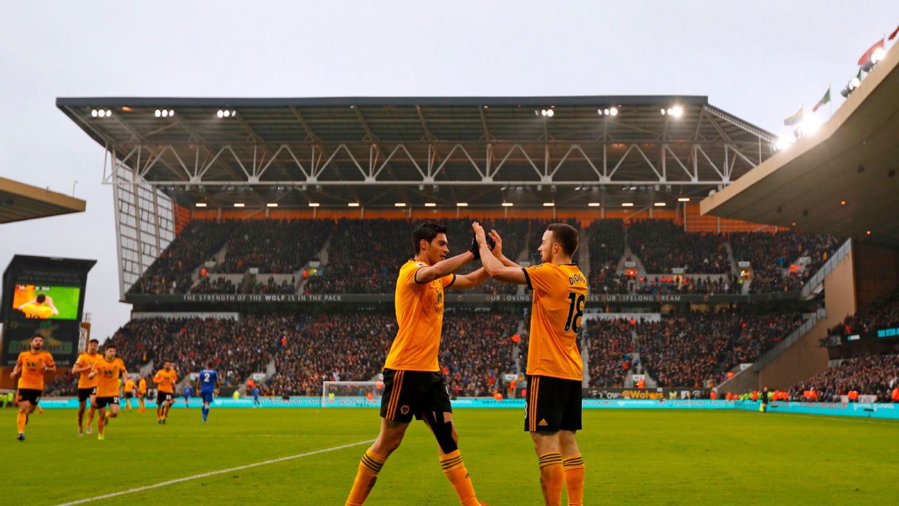 Diogo Jota and Raul Jimenez have combined for 18 goals and 10 assists so far this season for Wolves.