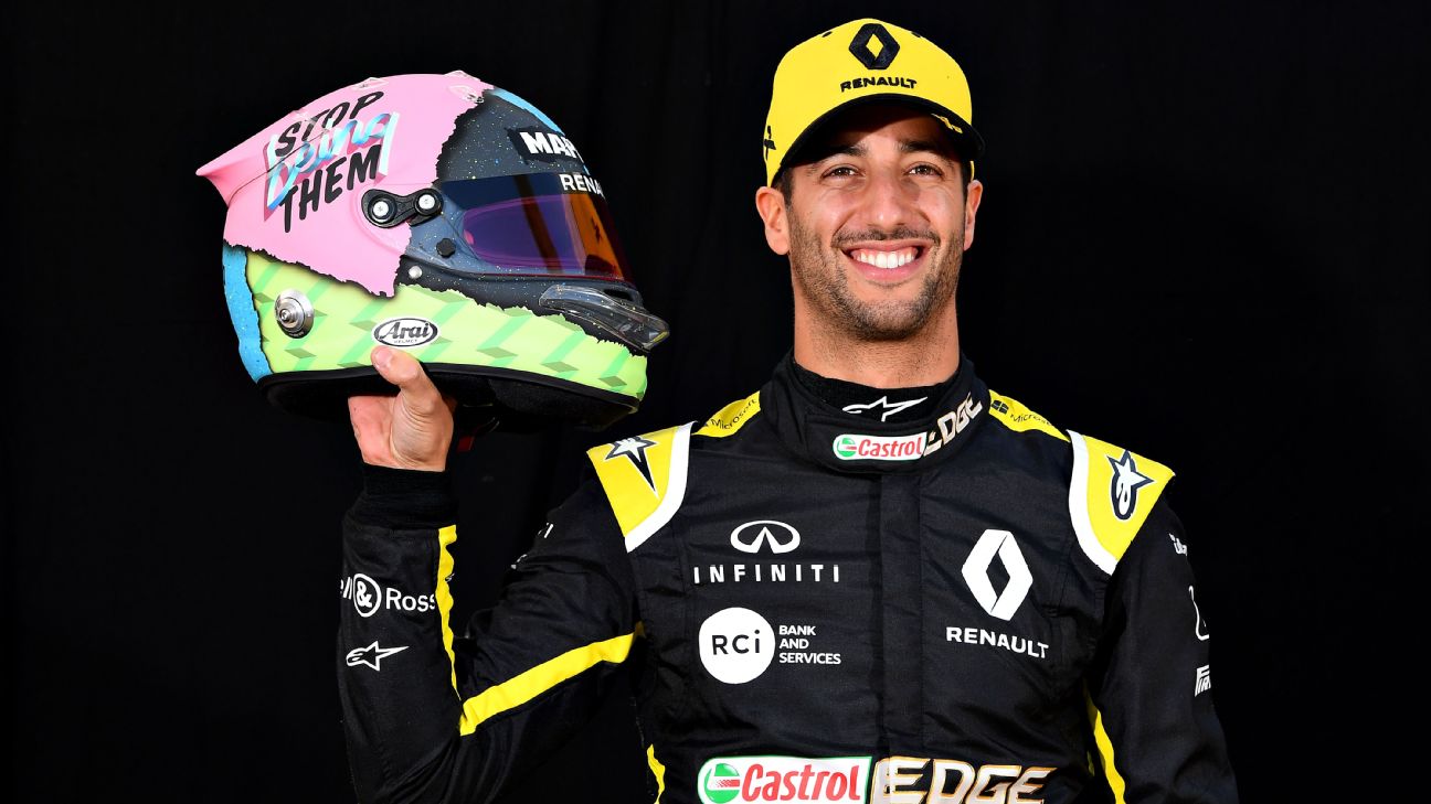 daniel ricciardo arai helmet