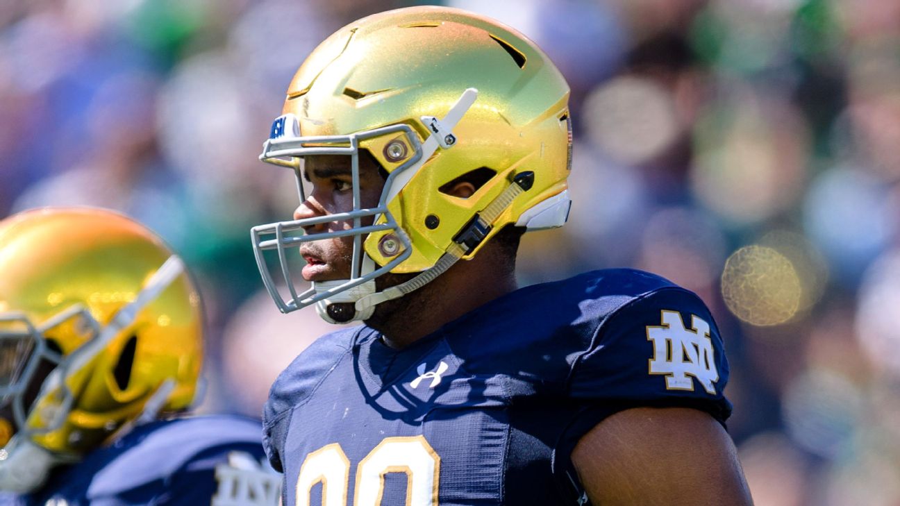 Former Irish DT Jerry Tillery could be first round pick in NFL Draft