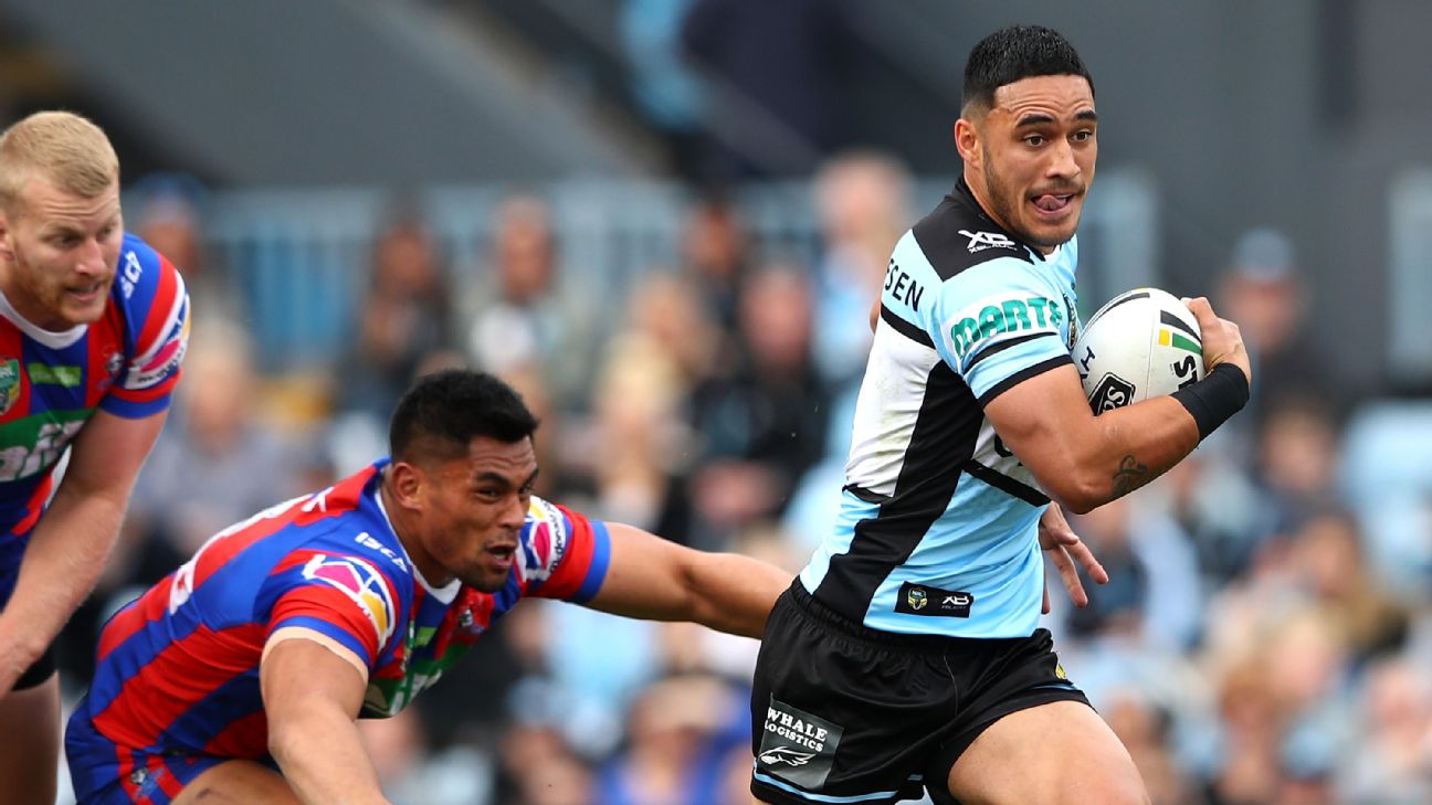 Valentine Holmes free to pursue NFL career after Cronulla release