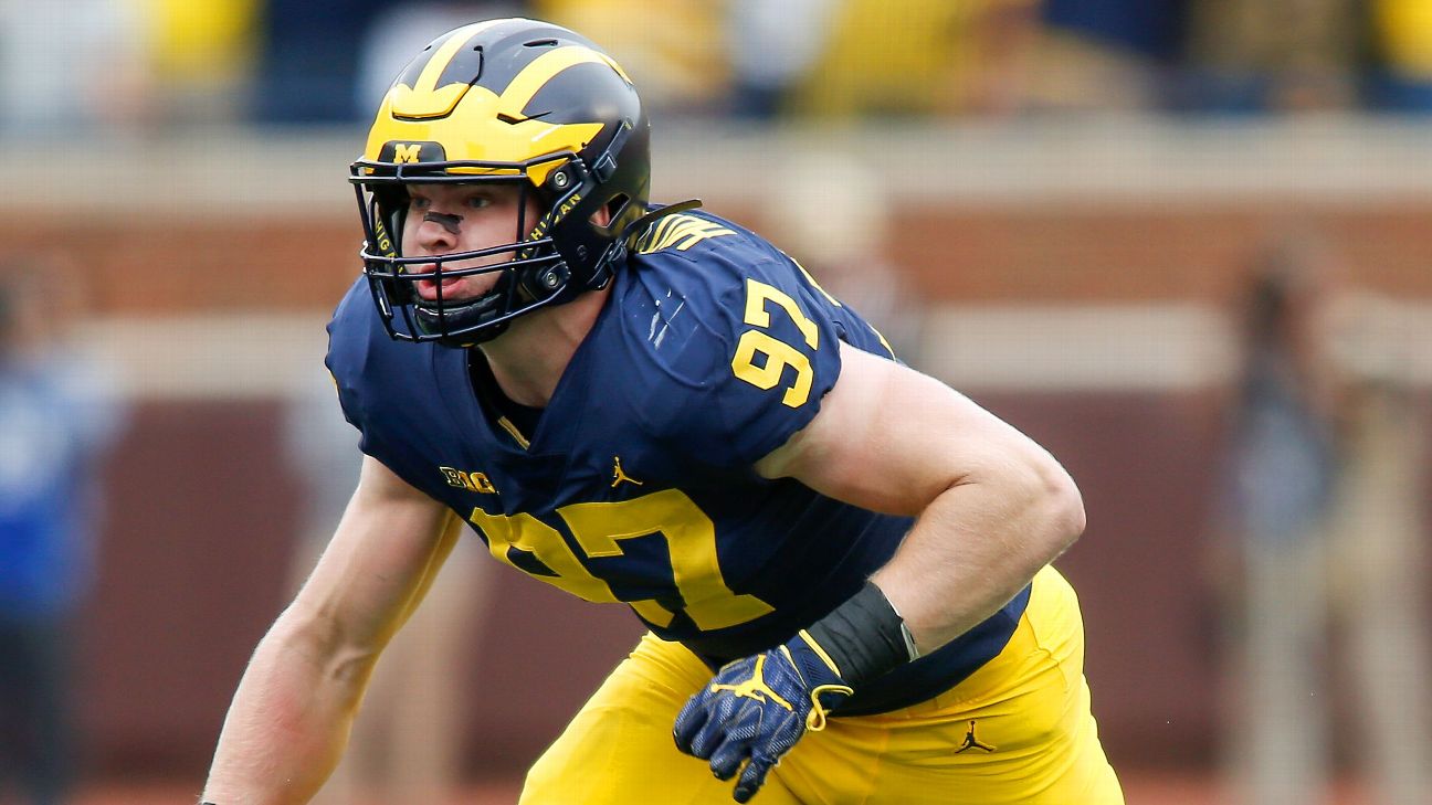 Aidan Hutchinson Defensive End - EDGE Michigan