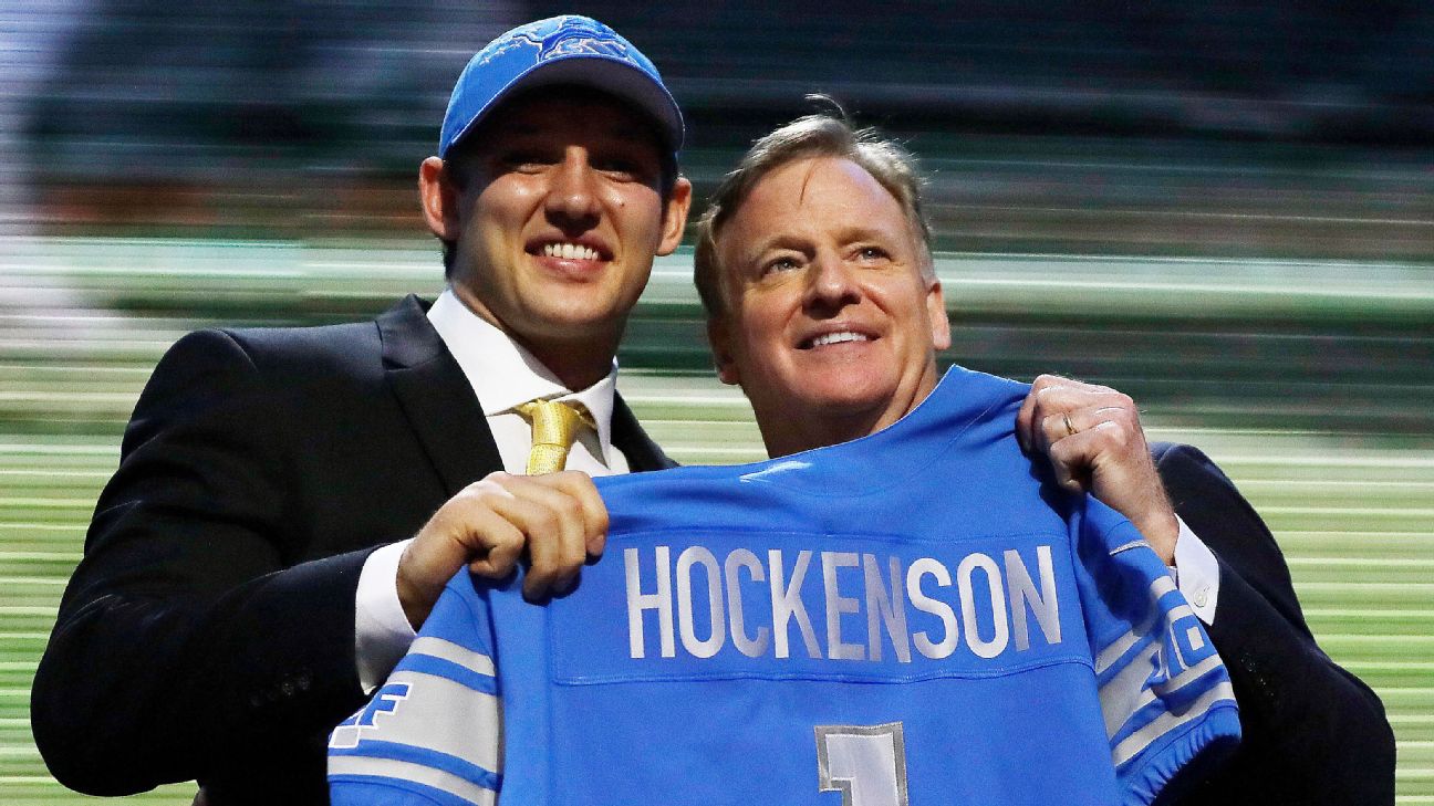 Detroit Lions sign T.J. Hockenson, two other NFL draft picks