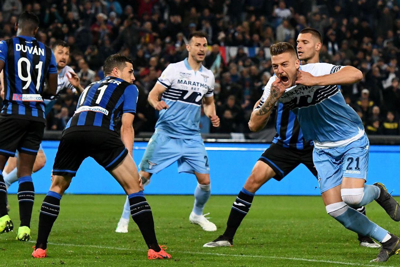Maillot Gagliardetto Atalanta Vs Lazio - Finale Coupe Italie 2019/20 - Match Worn